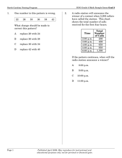 Grade 5 Mathematics Goal 5 - North Carolina Public Schools