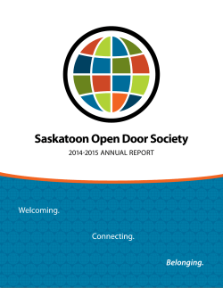 2014-2015 - Saskatoon Open Door Society