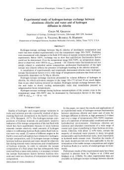 Experimental study of hydrogen