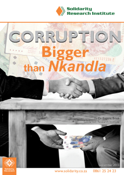 The Corruption Report can be downloaded here.