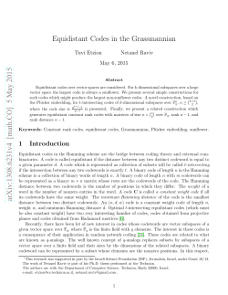 Equidistant Codes in the Grassmannian