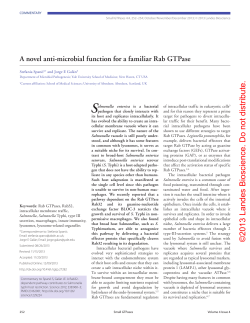 A novel anti-microbial function for a familiar Rab GTPase.