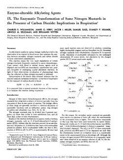Enzyme-alterable Alkylating Agents IX. The