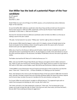 Miller, Von - Denver Broncos Media Room