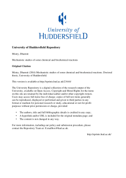 - the University of Huddersfield Repository