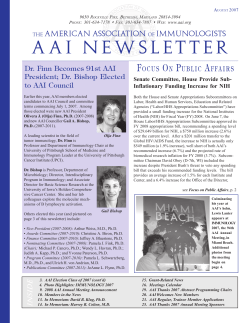 August - The American Association of Immunologists