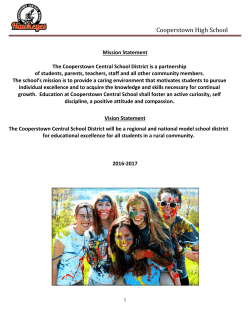 Cooperstown High School - Cooperstown Central School