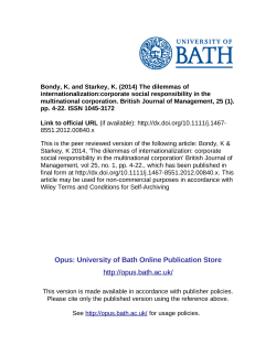 CSR Strategy and Neo-Colonialism: Why is Culture Missing in