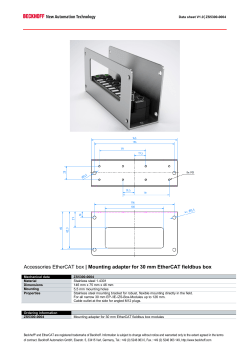 Accessories EtherCAT box | Mounting adapter for 30 mm