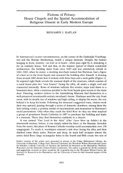 Fictions of Privacy: House Chapels and the