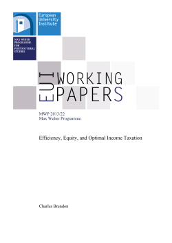 Efficiency, Equity, and Optimal Income Taxation