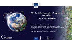 The EU Earth Observation Programme Copernicus: Status and