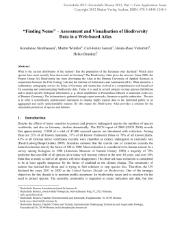 EnviroInfo 2012: &ldquo;Finding Nemo&rdquo; &ndash; Assessment and Visualisation of