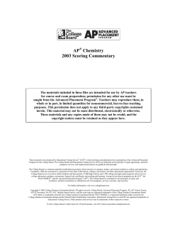 Scoring Commentary - AP Central