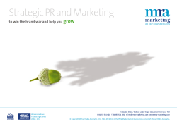 Strategic PR and Marketing