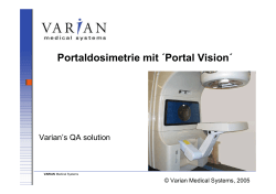 Portaldosimetrie mit ´Portal Vision