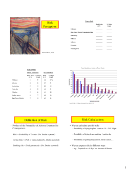 Risk Perception