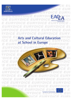 Arts and Cultural Education at School in Europe - Eacea