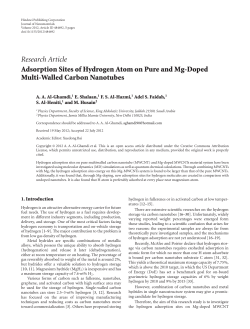 Adsorption Sites of Hydrogen Atom on Pure and Mg