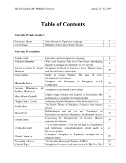 Table of Contents - Department of English