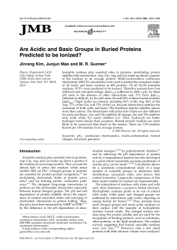 Are Acidic and Basic Groups in Buried Proteins Predicted to be