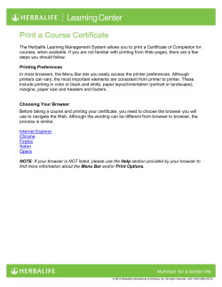 Print a Course Certificate