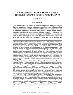 On a daily basis, we convey to third parties detailed information about