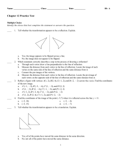 Chapter 12 Practice Test