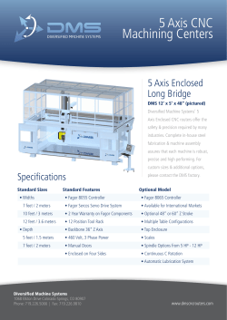 5 Axis CNC Machining Centers - Diversified Machine Systems