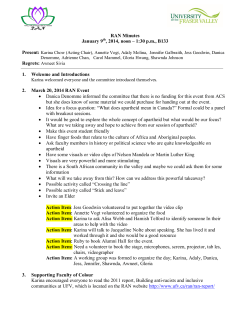 Meeting Minutes Feb 6, 2014