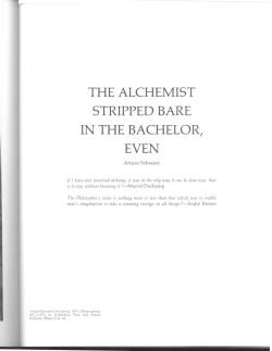 the alchemist stripped bare in the bachelor, even