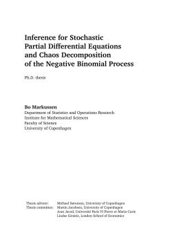 Inference for Stochastic Partial Differential Equations and Chaos