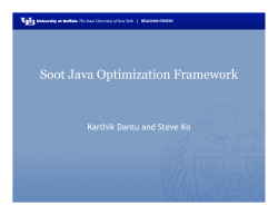 Soot Java Optimization Framework