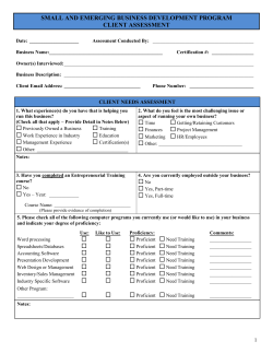 SEBD Assessment Form