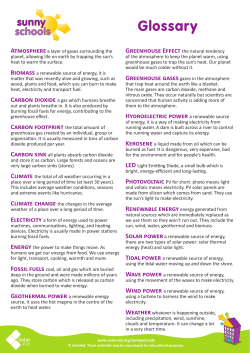 Glossary - Keep Scotland Beautiful
