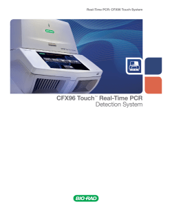 CFX96 Touch&trade; Real-Time PCR Detection System - Bio-Rad