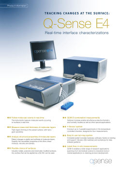 Q-Sense E4 - Biolin Scientific