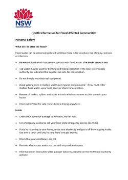 Health Information for Flood-Affected Communities