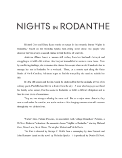 “Nights in Rodanthe,” based on the Nicholas Sparks