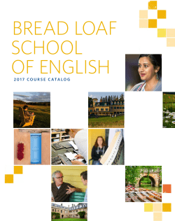 bread loaf school of english