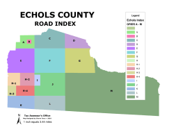 Echols Road Index Map - Echols County Georgia