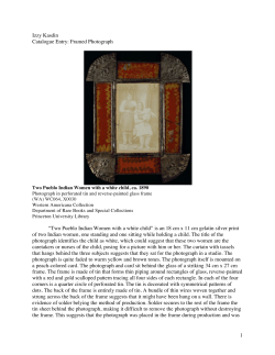 Tin-Framed Photograph - Rare Books and Special Collections