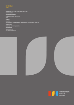 isc census 2015 - Independent Schools Council