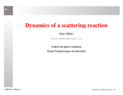 Dynamics of a scattering reaction