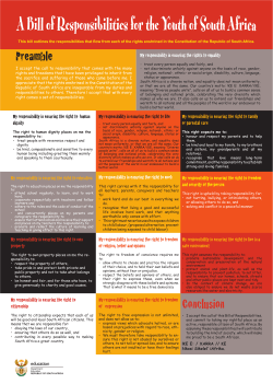 Preamble Conclusion - South African Government