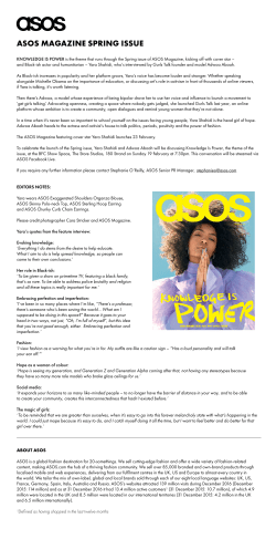 asos magazine spring issue