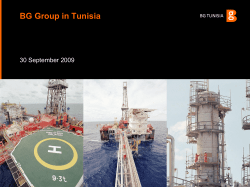 BG Group in Tunisia