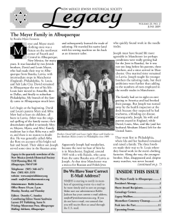 The Meyer Family in Albuquerque - New Mexico Jewish Historical
