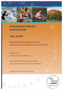 Ethnographic Heritage Consultations