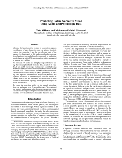 Predicting Latent Narrative Mood Using Audio and Physiologic Data